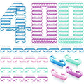400 Pcs Nail Brushes Set for Easy Fingernail Cleaning - Multicolor
