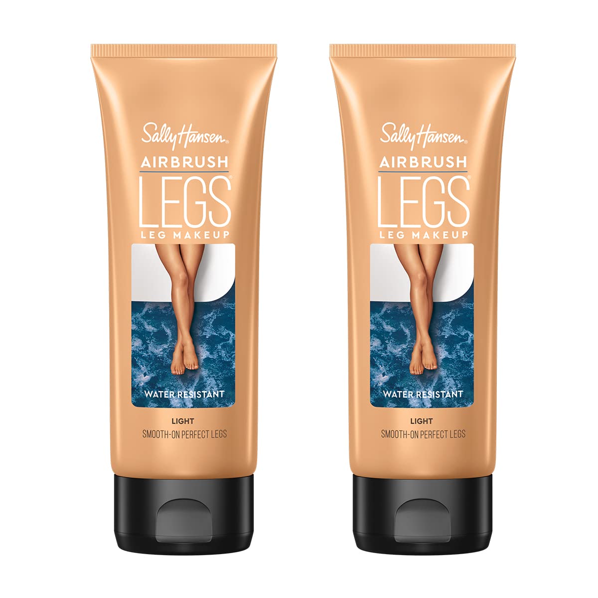 Sally Hansen Airbrush Legs, Leg Makeup Lotion, Light 4 Oz, 2 Count (Pack of 1)