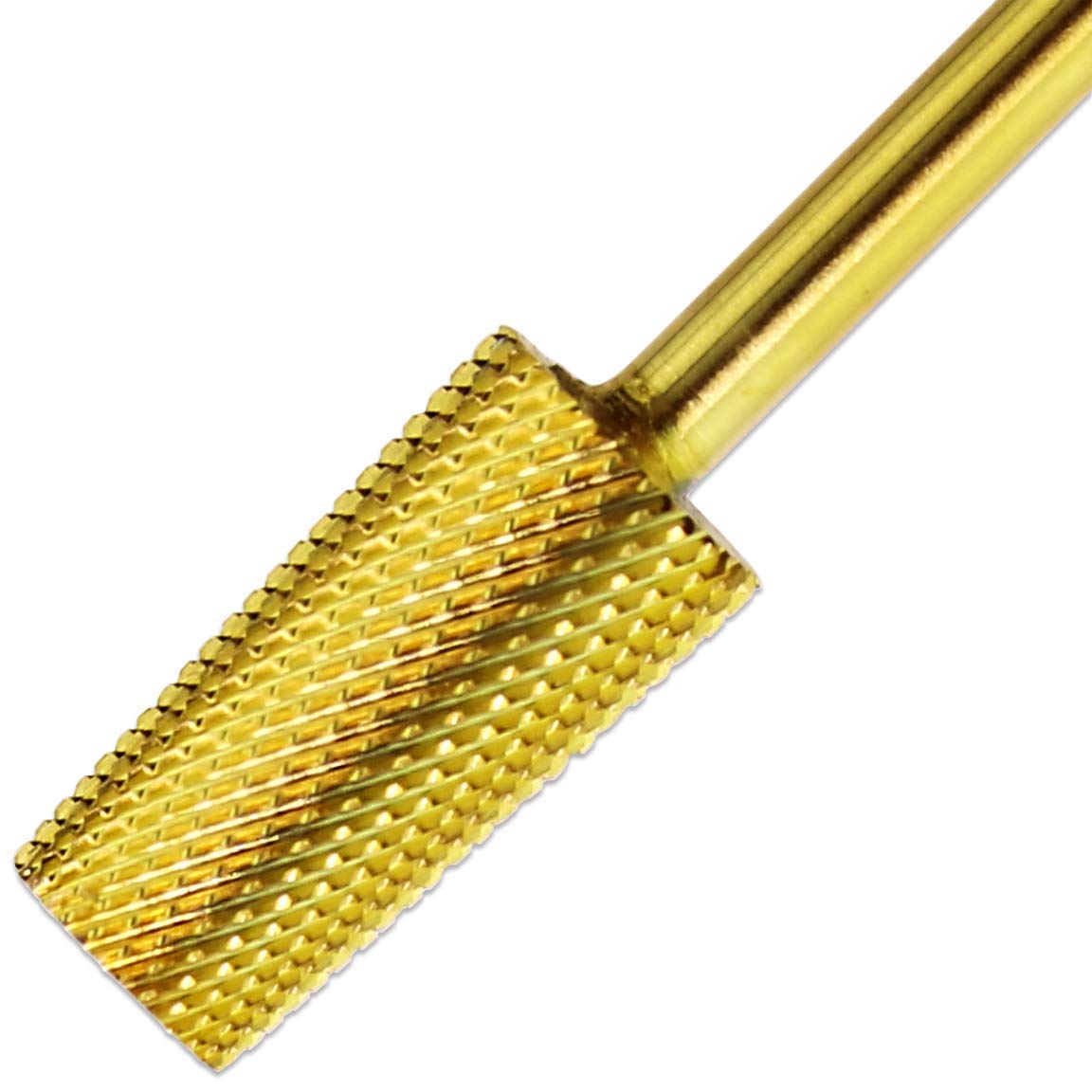 Premium Pana 3/32" Tapered Barrel Carbide Nail Bit -For Electric Dremel Drill Machine, Nail Art Design, Manicure, Pedicure, Nail File, Cuticle Clean etc. (Extra Fine Grit- Gold)