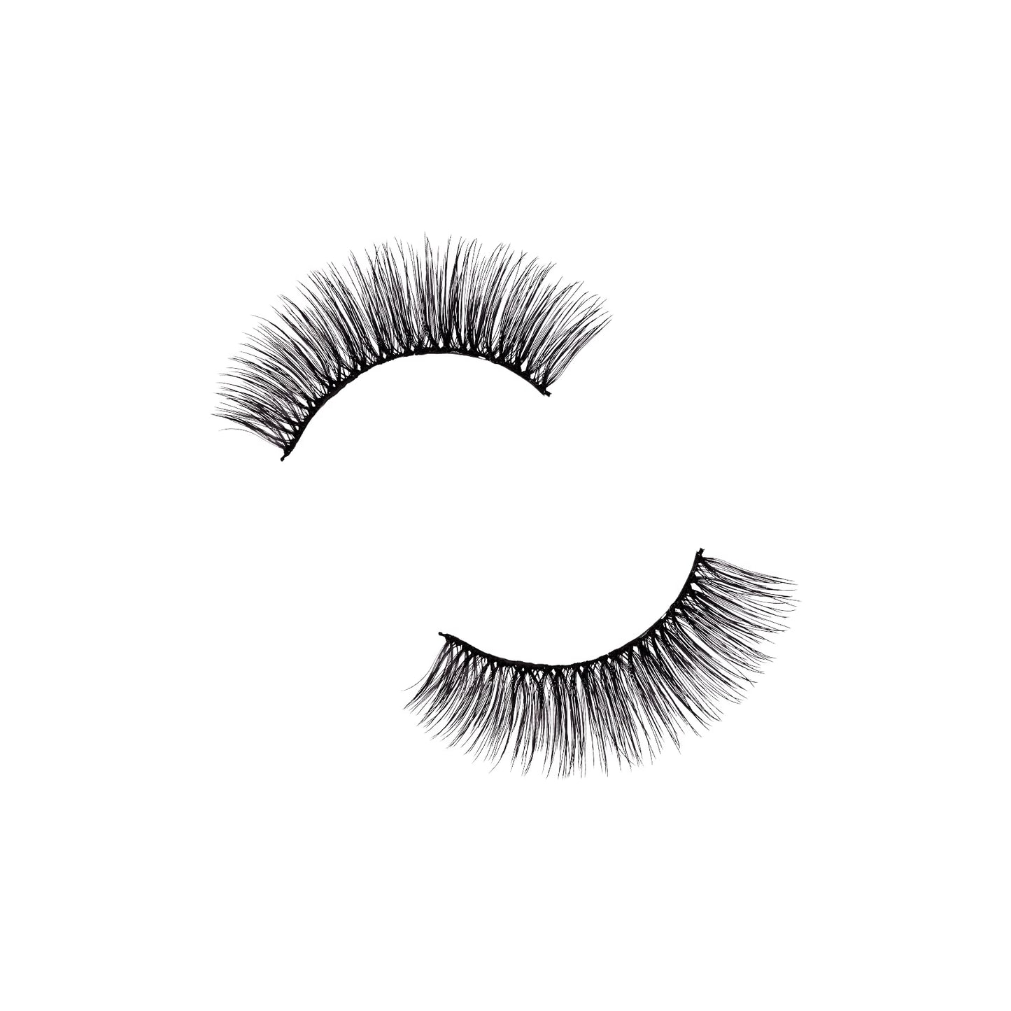 KISS Looks So Natural False Eyelashes Multipack, Lightweight & Comfortable, Tapered End Technology, Reusable, Cruelty-Free, Contact Lens Friendly, Style 'Flirty', 5 Pairs Fake Eyelashes Black