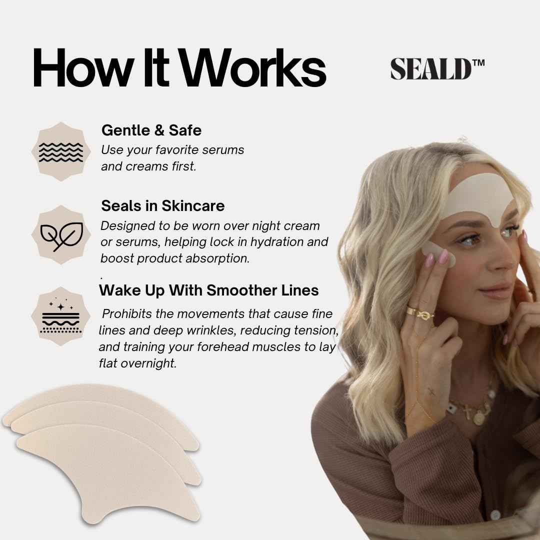 SEALD™ Forehead Tape – Wrinkle Smoothing Patches