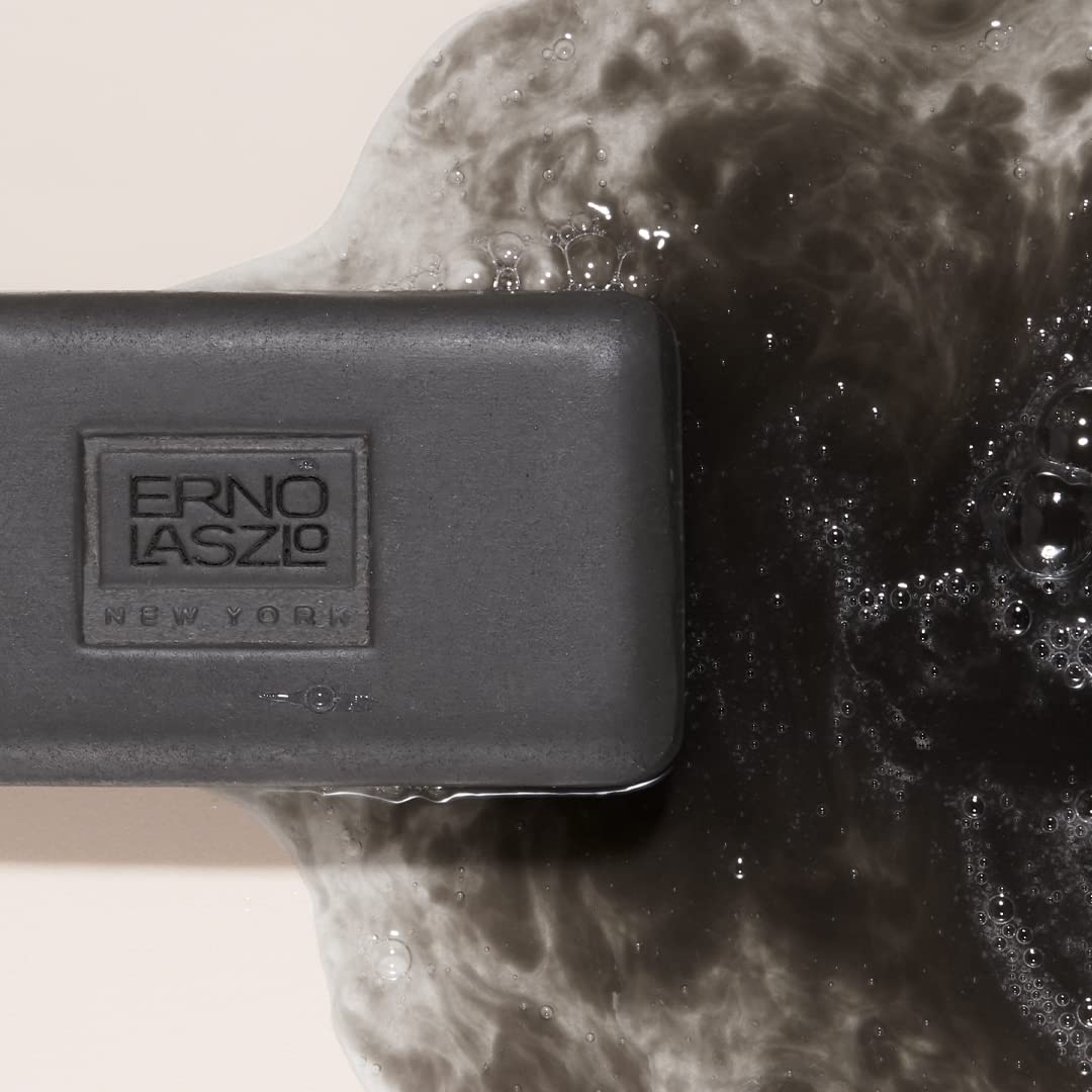 Erno Laszlo Sea Mud Deep Cleansing Bar for Skincare, Travel Size, Charcoal Cleansing Face Bar Purifies, Unclogs Pores, Absorbs Excess Oil, 1.7 Oz, Black