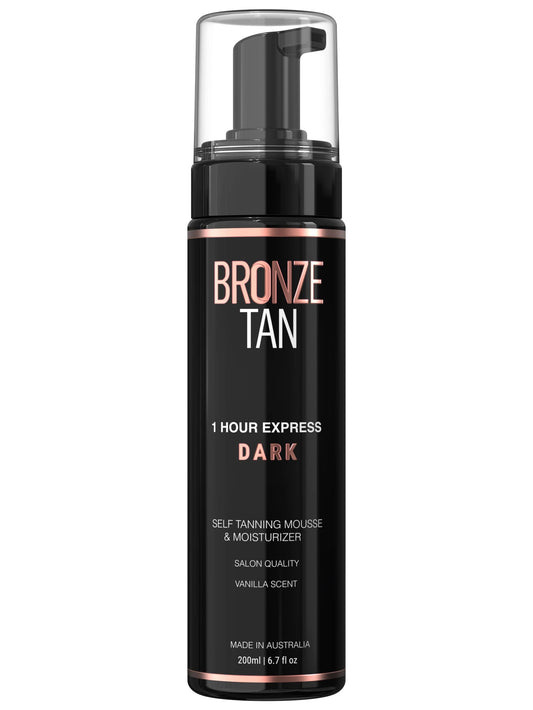 Bronze Tan Self Tanner Mousse Dark Self Tan Foam | Sunless Tanner for all Skin Tones | Salon Quality Fake Tan Vanilla Scented Best Sellers (200 ml/ 6.7 oz)