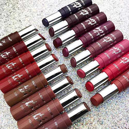 L.A. COLORS Glitzy Girl Oh So Shiny Lip color, Luster CLS585 (Pack of 2)