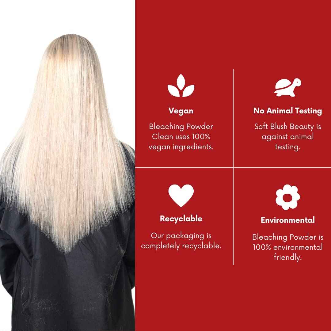 Morfose Professional Bleaching Powder 450 g / 15.8 oz Red Bleaching Powder Hairdressing Supplies Hair Brightener Salon Hairdresser Bleaching