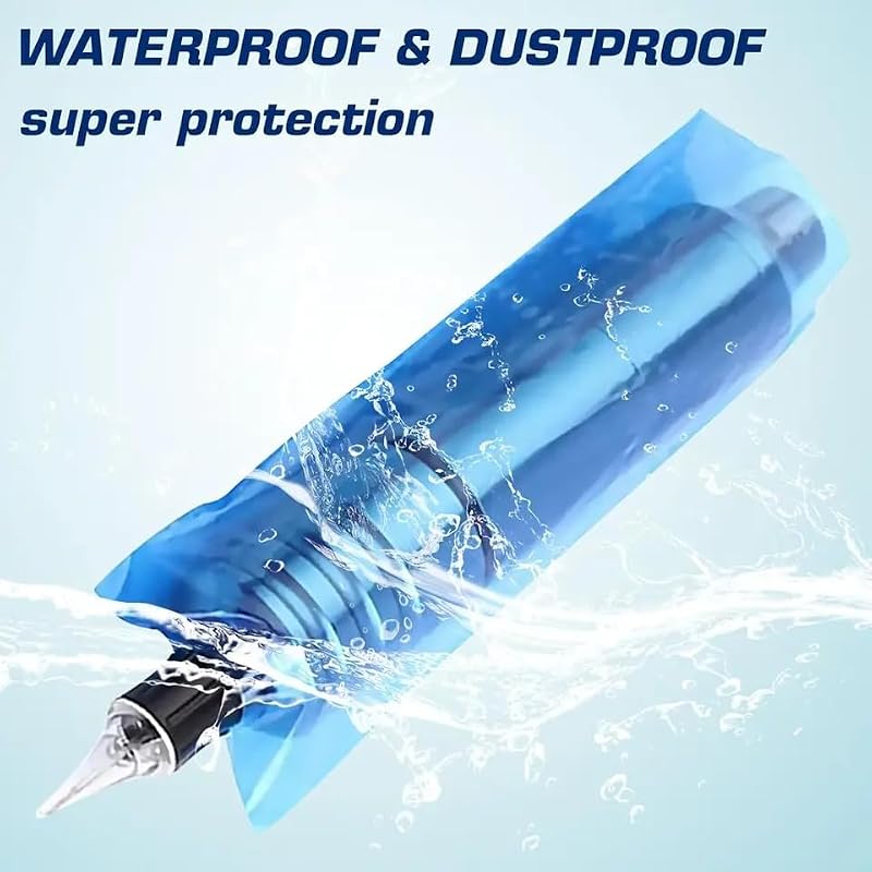 Tattoo Machine Pen Covers 200pcs - 65x180mm Clear Sleeves