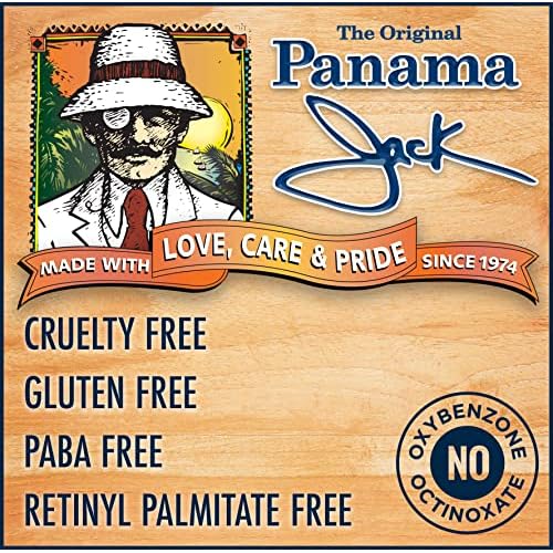 Panama Jack Amplifier Suntan Oil - Contains No Sunscreen Protection (0 SPF), Light Formula with Exotic Oils, Fruit and Nut Extracts, Tropical Fragrance, 8 FL OZ (Pack of 6)
