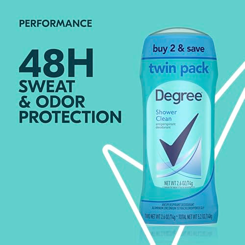 Shower Clean Antiperspirant Deodorant for Women - 48-Hour Protection Twin Pack