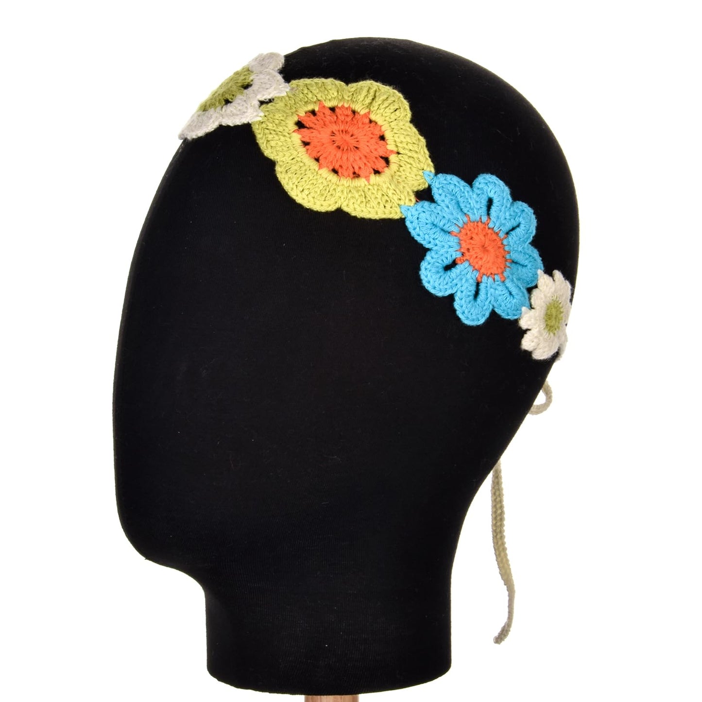 Merroyal Flower Crochet Headbands for Women Girls,Floral Print (Multicolor, Medium)