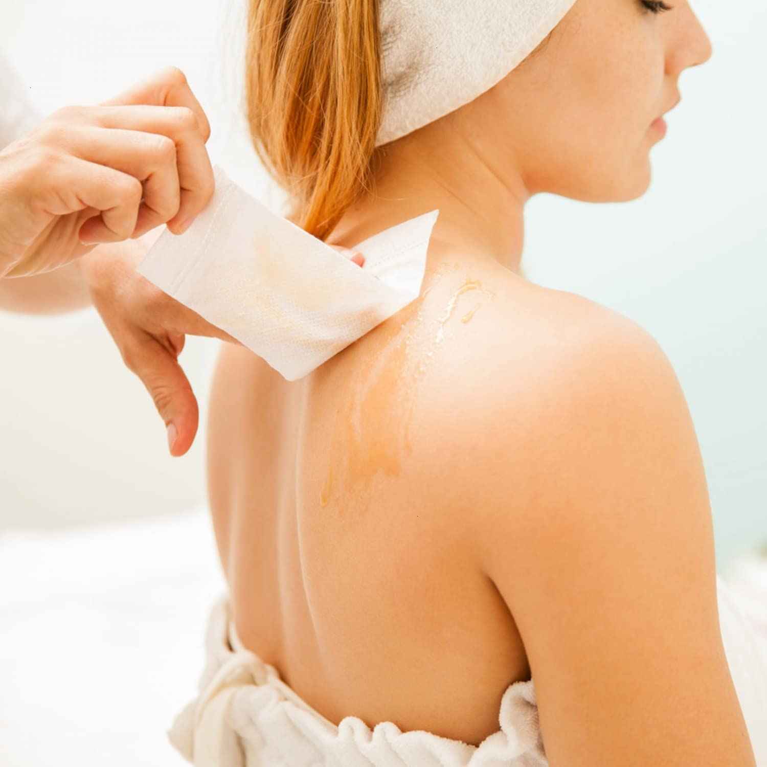 Vumdua 2PCS Non-woven Wax Strip Roll for Body and Facial Hair Removal, 2.76" X 100 Yards Tear-Resistant Waxing Paper for Eyebrow, Leg Removal, Salon Grade