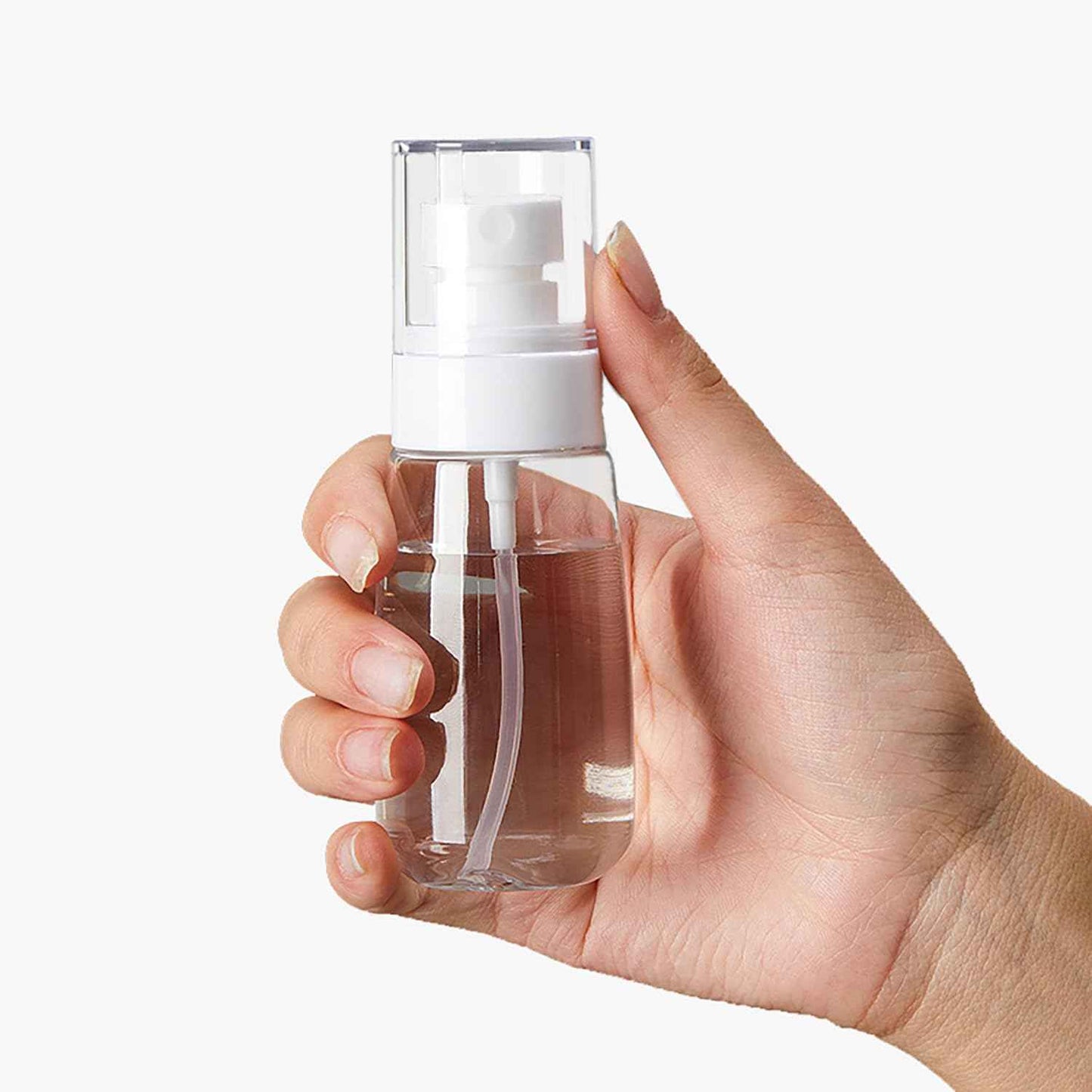 DNSEN 3 Pack Spray Bottle 2oz/60ml Empty Small Fine Mist Clear Travel Size Bottles Water Spray Bottle for Hair Face Plants