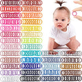 360 Baby Hair Ties, 36 Colors Small Elastic Bands for Toddlers