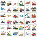 PapaKit 36 Pc Vehicle Temporary Tattoo Set - 18 Sheets