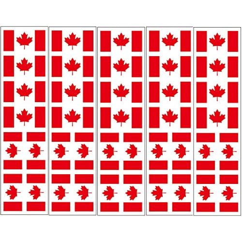 40 Tattoos: Canada Flag, Canadian Party Favors