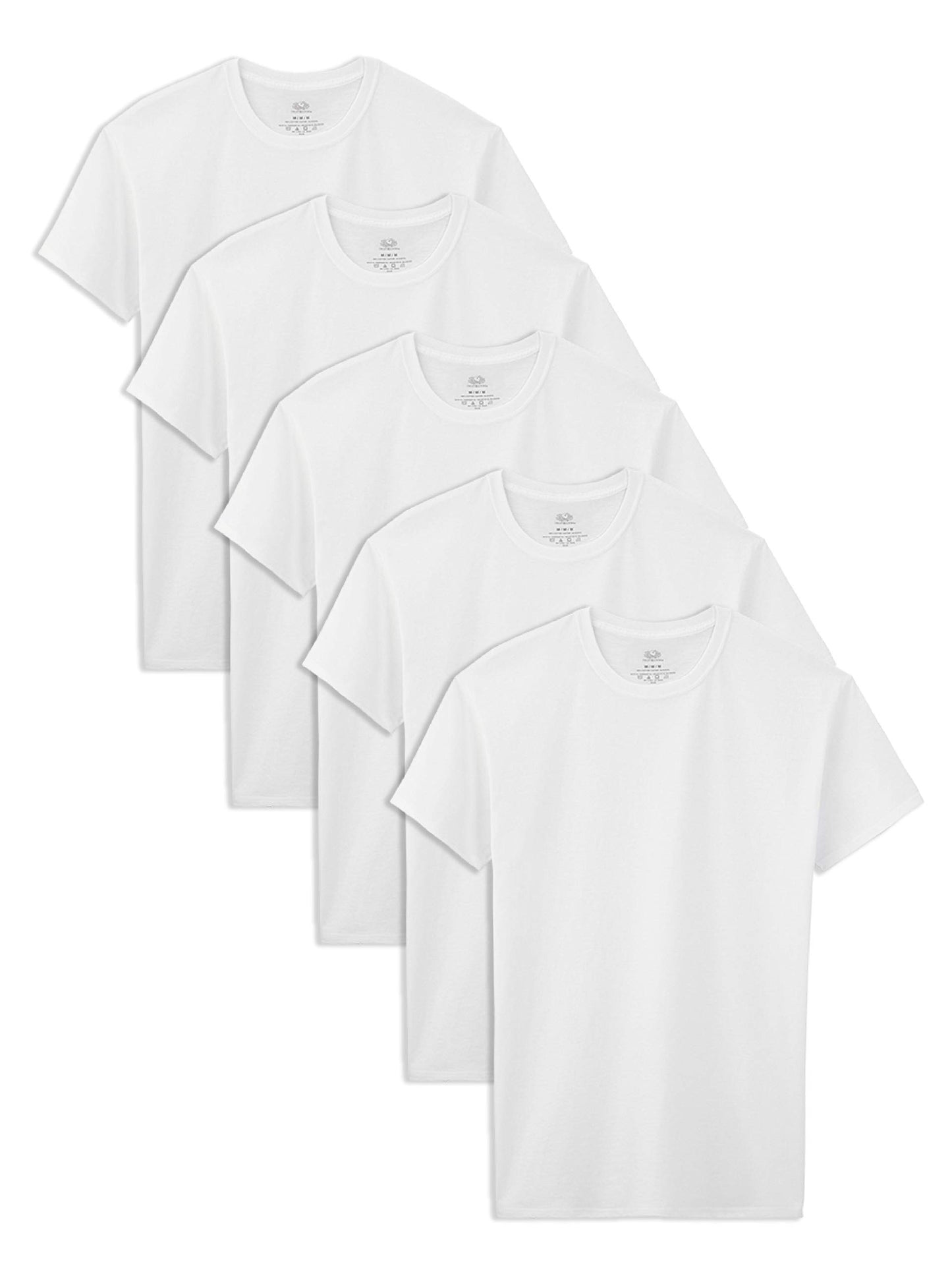 Fruit of the Loom Cotton T Shirt, Boys-120 Pack-White, Small