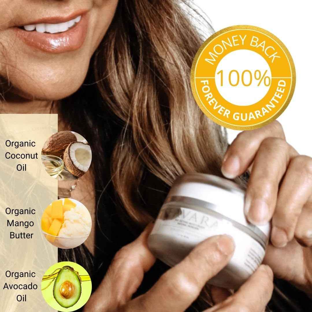 Eavara Anti Aging Face Moisturizer Cream, Natural Organic Firming Facial Lotion with Hyaluronic Acid, Shea Butter, Jojoba, Rosehip, and Kukui Oils, For Women And Men, Helps Reduce Wrinkles