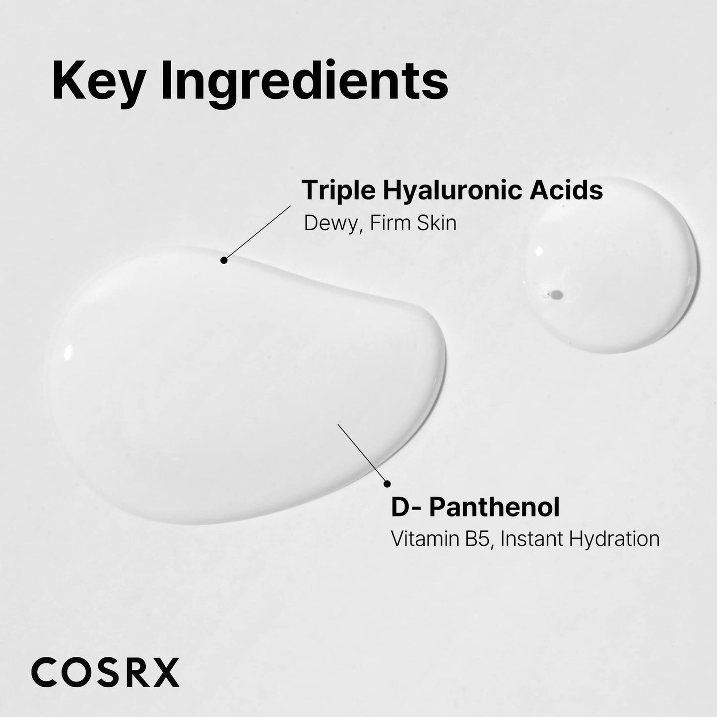 COSRX Hydrium Triple Hyaluronic Moisture Ampoule, 40ml / 1.35 fl.oz | Hyaluronic Acid Viscous Serum | Korean Skin Care, Animal Testing Free, Paraben Free