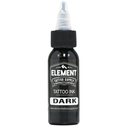 Element Tattoo Supply Dark Greywash Tattoo Ink Color for Professional Tattooing on Human Skin Solid Pigment for Smooth Shading Body Art Bottle Supply for Artists 1oz Bottle