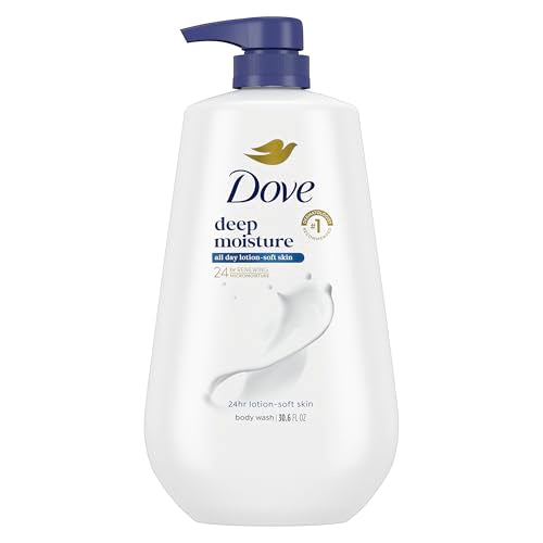 Dove Deep Moisture Body Wash 30.6oz – 24hr Lotion-Soft Skin