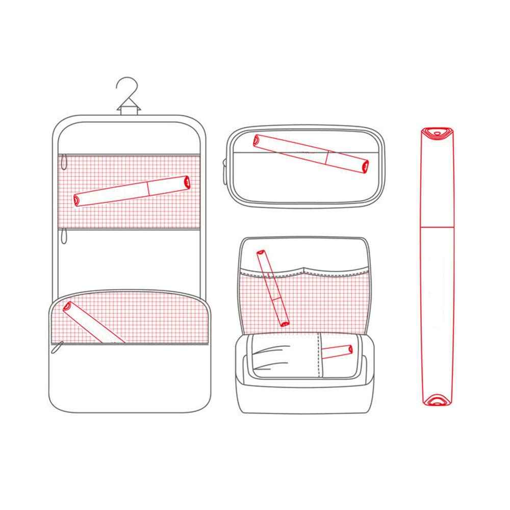 Portable Travel Toothbrush Case, Plastic Container Toothbrush Holder Brushes Box Breathable Design with Air Hole More Toothbrush Tube Container for Home Daily Business Use (2 Black)