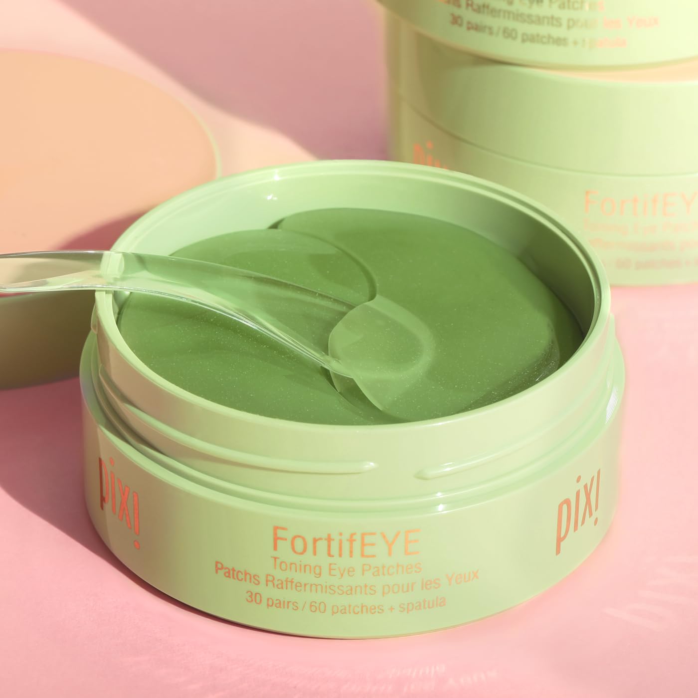 Pixi FortifEYE Firming Hydrogel Under-Eye Patches | Collagen Eye Patches For Under Eyes | Energize & Tone Eye Area | 30 Pairs / 60 Patches