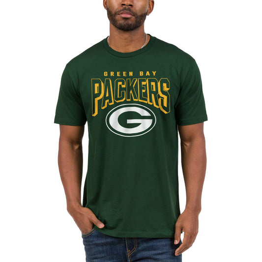 Junk Food Clothing x NFL - Green Bay Packers - Bold Logo - Unisex Adult Short Sleeve Fan T-Shirt for Men and Women - Size Small