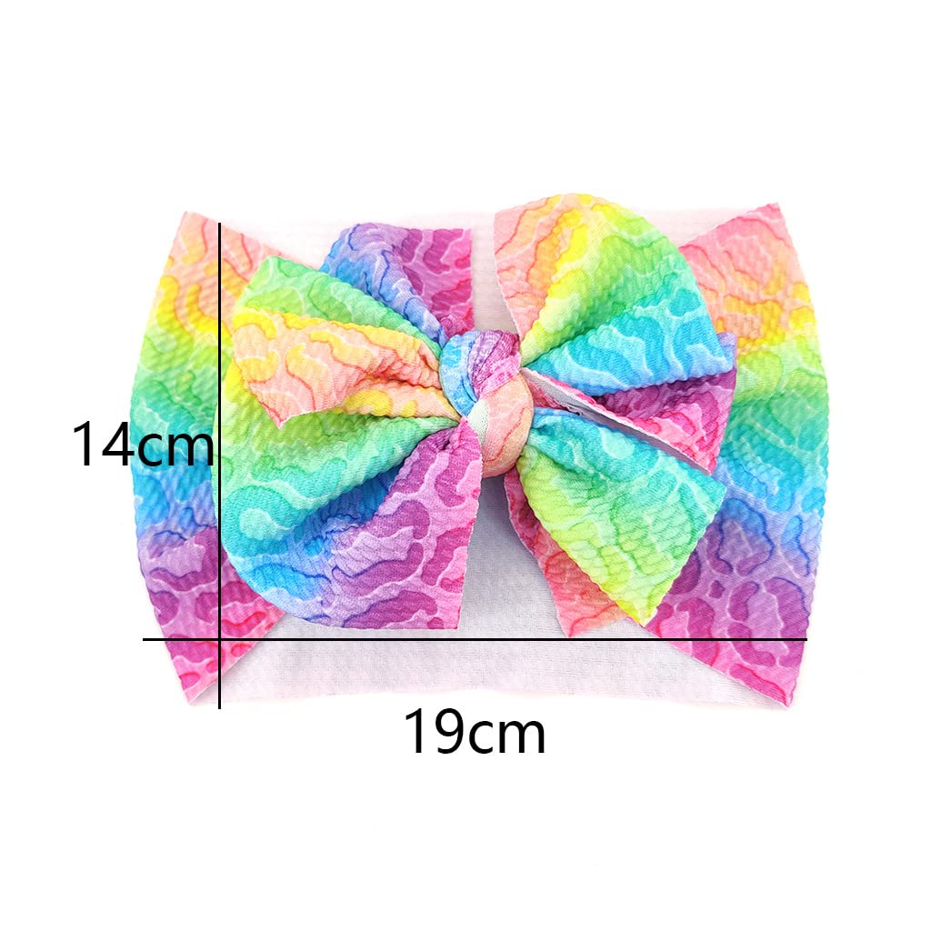 Tie Dye Turban Headband Baby Girls Tie-Dye Hairband Bow Baby Boy Tie Dye Headwarp BBG57 (B1)