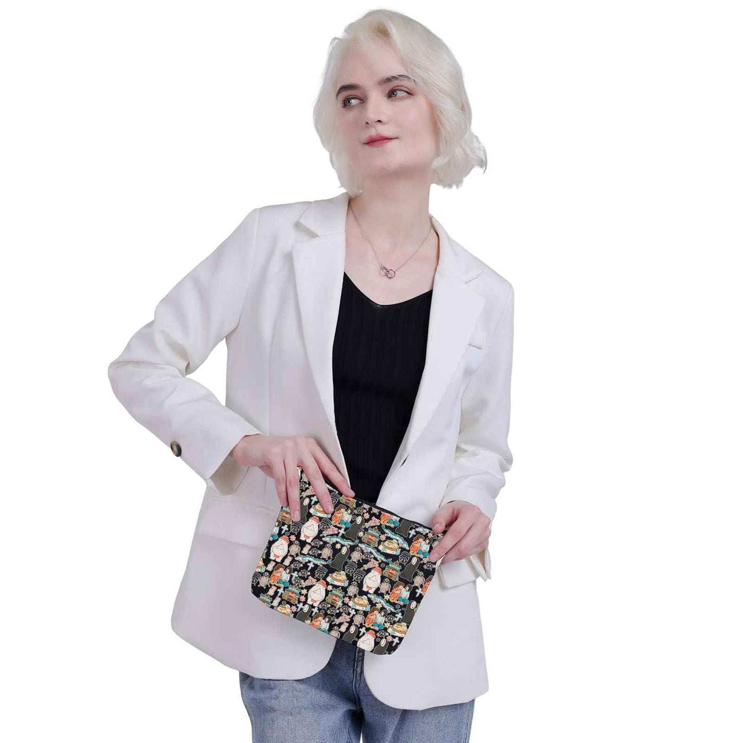 Animated Movie Themed Makeup Travel Bag Sp A Fans Gift (BLK-sp away)