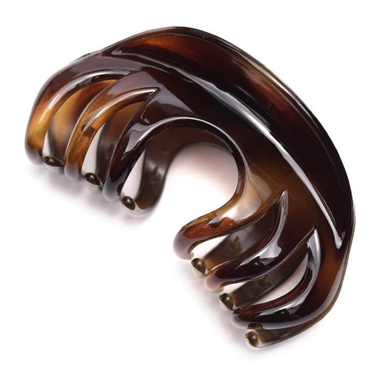 Youxuan Hair Claw for Women, 4 Inch Pretty Hair Clip, Hair Grip for Thick Hair, Coffee