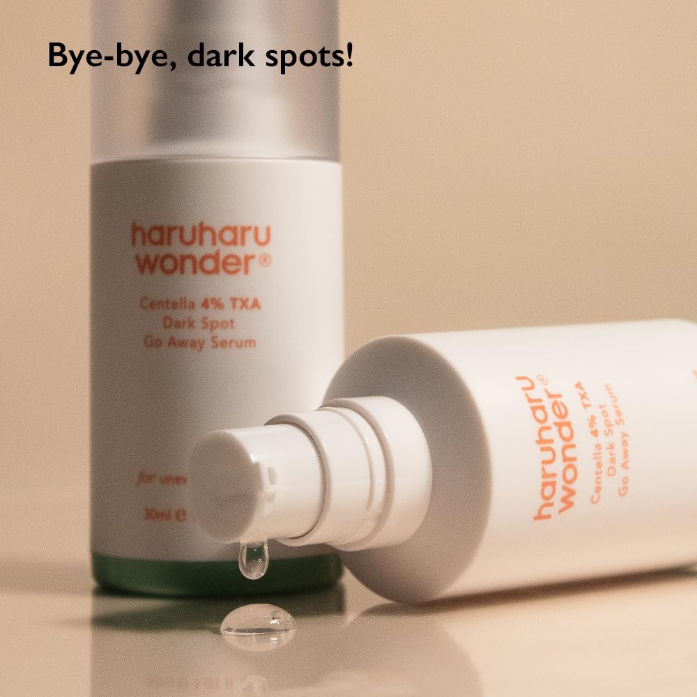 Haruharu Wonder 4% TXA Dark Spot Go Away Serum, 1.01 fl. oz, Niacinamide, Tranexamic Acid, Vitamin C & Centella