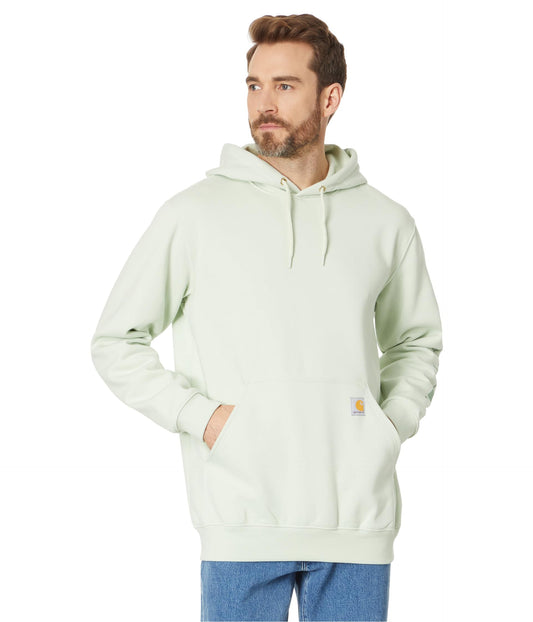 Carhartt Men's Loose Fit Midweight Logo Sleeve Graphic Sweatshirt, Tender Greens