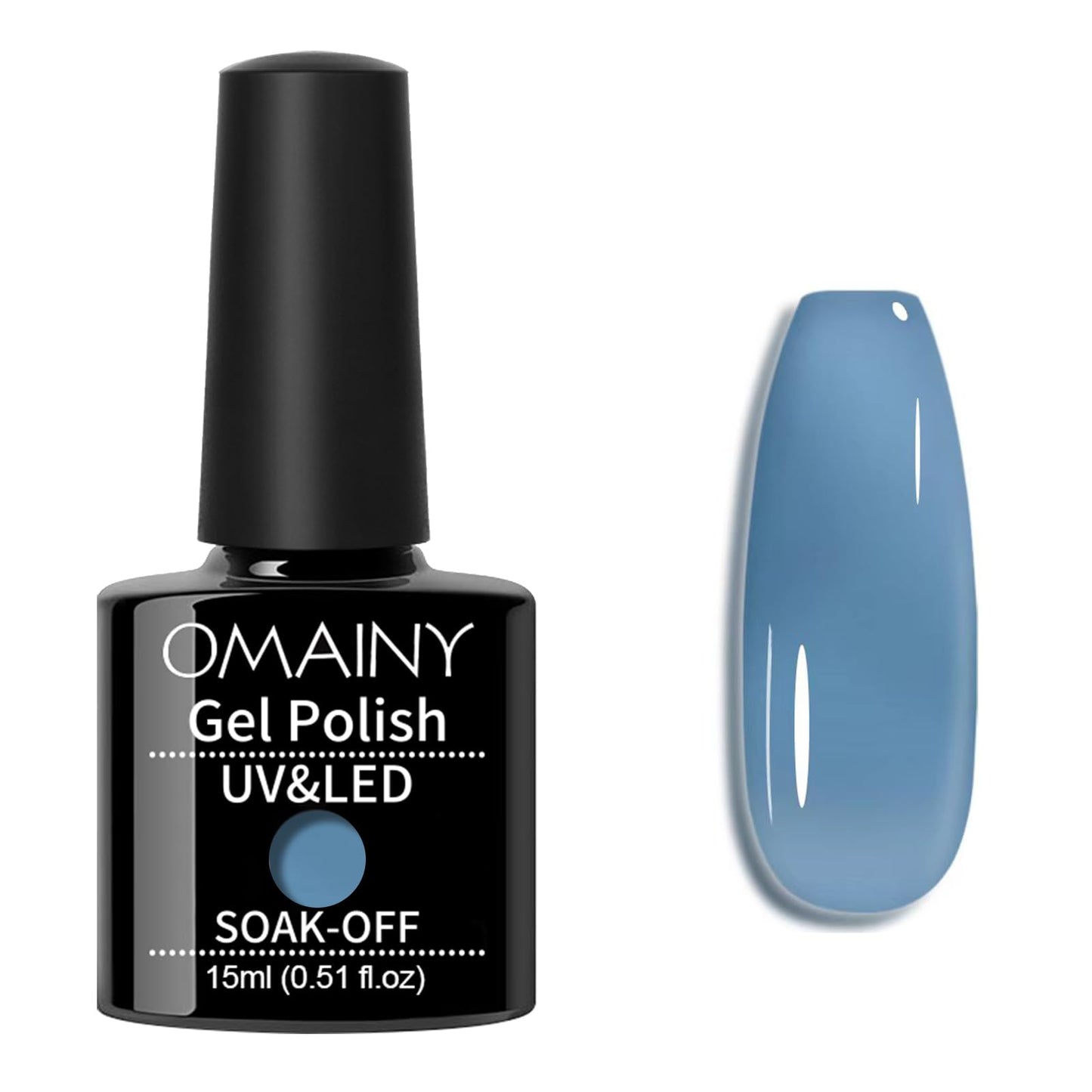 Omainy Jelly Gel Nail Polish,Translucent Gel Nail Polish,Crystal Jelly Gel Nail Polish,Sheer Gel Nail Polish,Soak Off UV LED Nail Art