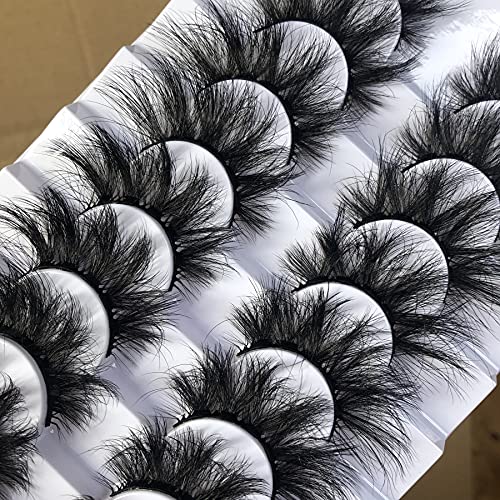 20mm Wispy Faux Mink False Eyelashes - 8 Pairs Dramatic Volume
