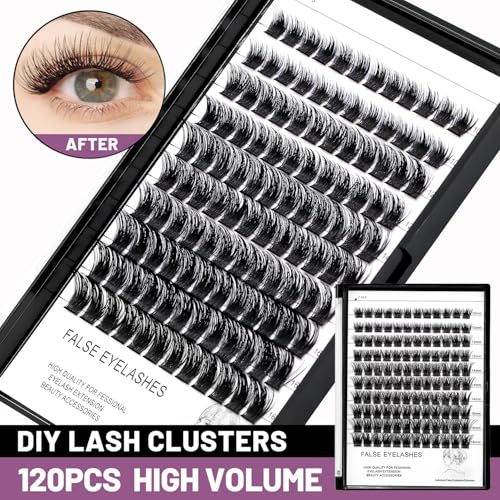 Black Individual Cluster Lashes 10-16mm Mixed D Curl
