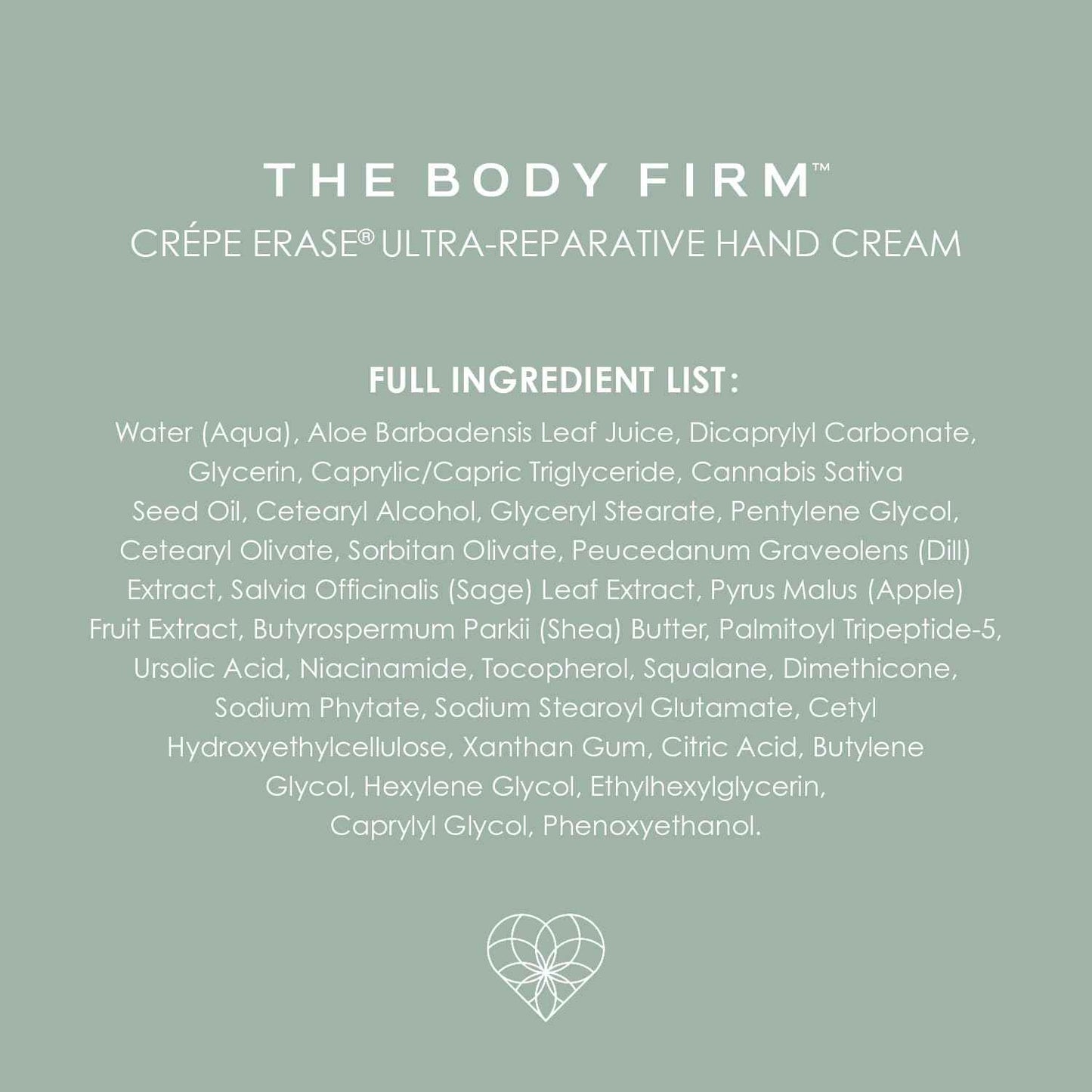 BODY FIRM Crepe Erase Ultra-Reparative Hand Cream, Anti-Aging Hand Treatment, Lotion with Moisturizing Shea Butter, Vitamin E and Squalane for Cracked, Dry Hands, Supports Wrinkle on Hands, 3 fl oz