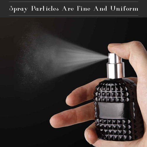 Gsteng 2 Pack Refillable Spray Perfume Bottles, 30ML Thick Glass Empty Perfume Bottles, Perfume Atomizer Travel Cologne Sprayer Bottles