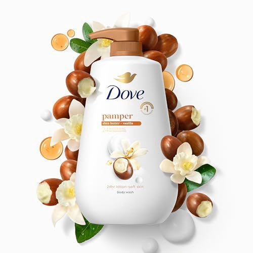 Dove Moisturizing Body Wash, Shea Butter & Vanilla, 30.6 oz