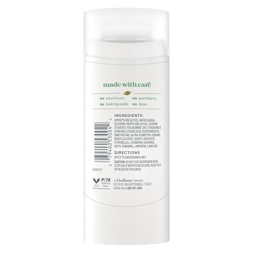 Aluminum-Free Deodorant Stick with Cucumber & Green Tea - 2.4 Oz