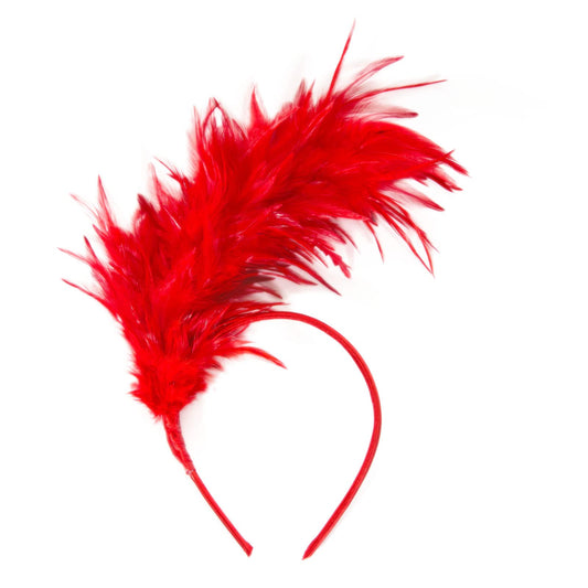 HIWIND Fashion Hairband Feathers Headband Tea Party Cocktail Wedding Headpiece