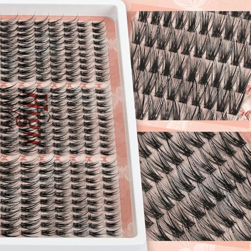 Wispy Lash Clusters 300pcs 10-16mm C Curl DIY Eyelash Extensions