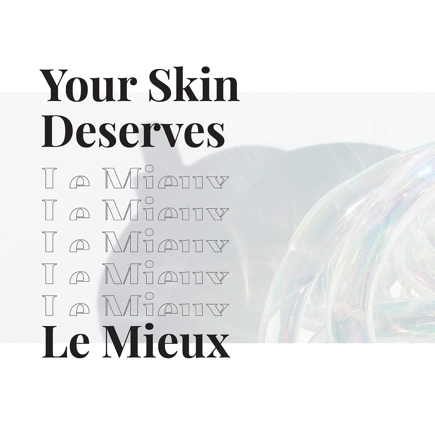 Le Mieux Age-Defying Beauty Essentials for Dry Skin - 5-Piece Luxury Skincare Facial Set - Peptide Foam Cleanser, Essence Toner, Collagen Peptide Serum, Eye Wrinkle Corrector & 24 Hr Age Defying Cream