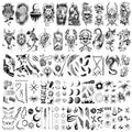 Cerlaza 112 Sheet Temporary Tattoos for Men