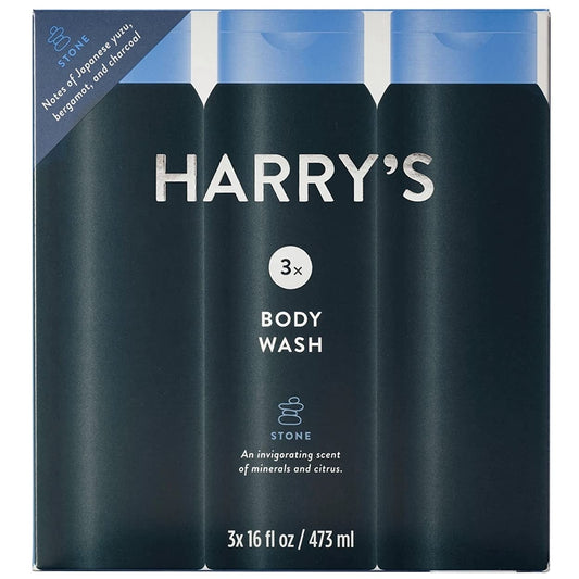 Harry�s Men�s Body Wash, Stone Scent, 16 Fluid Ounce (Pack of 3)