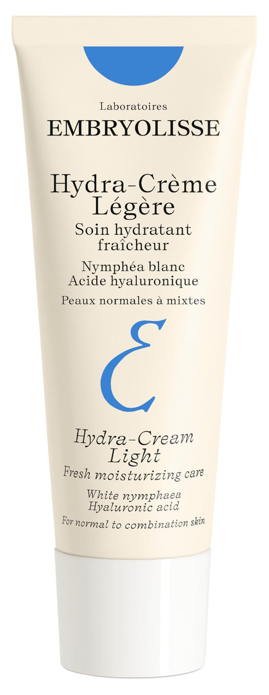 Embryolisse Hydra-Cream Light Moisturizer, Refreshing Gel Cream with Hyaluronic Acid & White Water Lily Extract, for Normal to Combination Skin, 1.35 Fl Oz