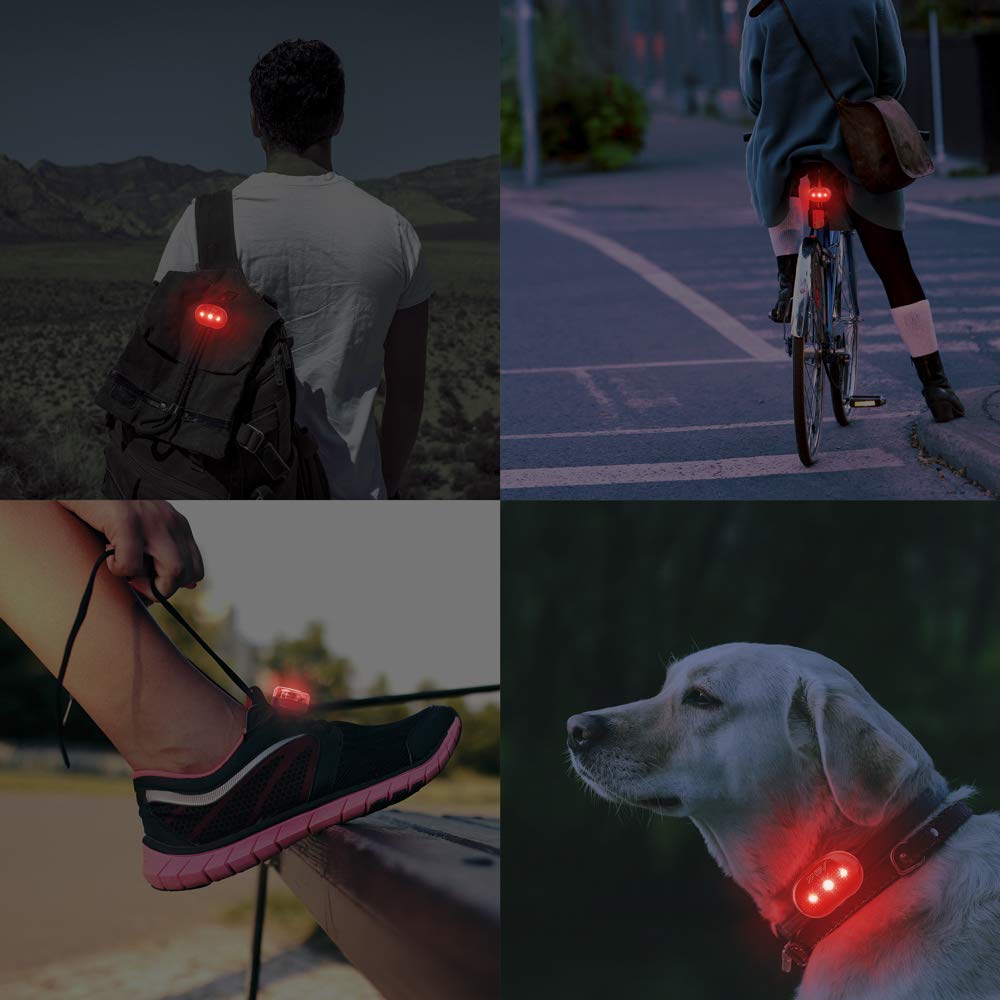 BV Bicycle Light Set Super Bright 5 LED Headlight, 3 LED Taillight, Quick-Release, Bike Lights for Night Riding