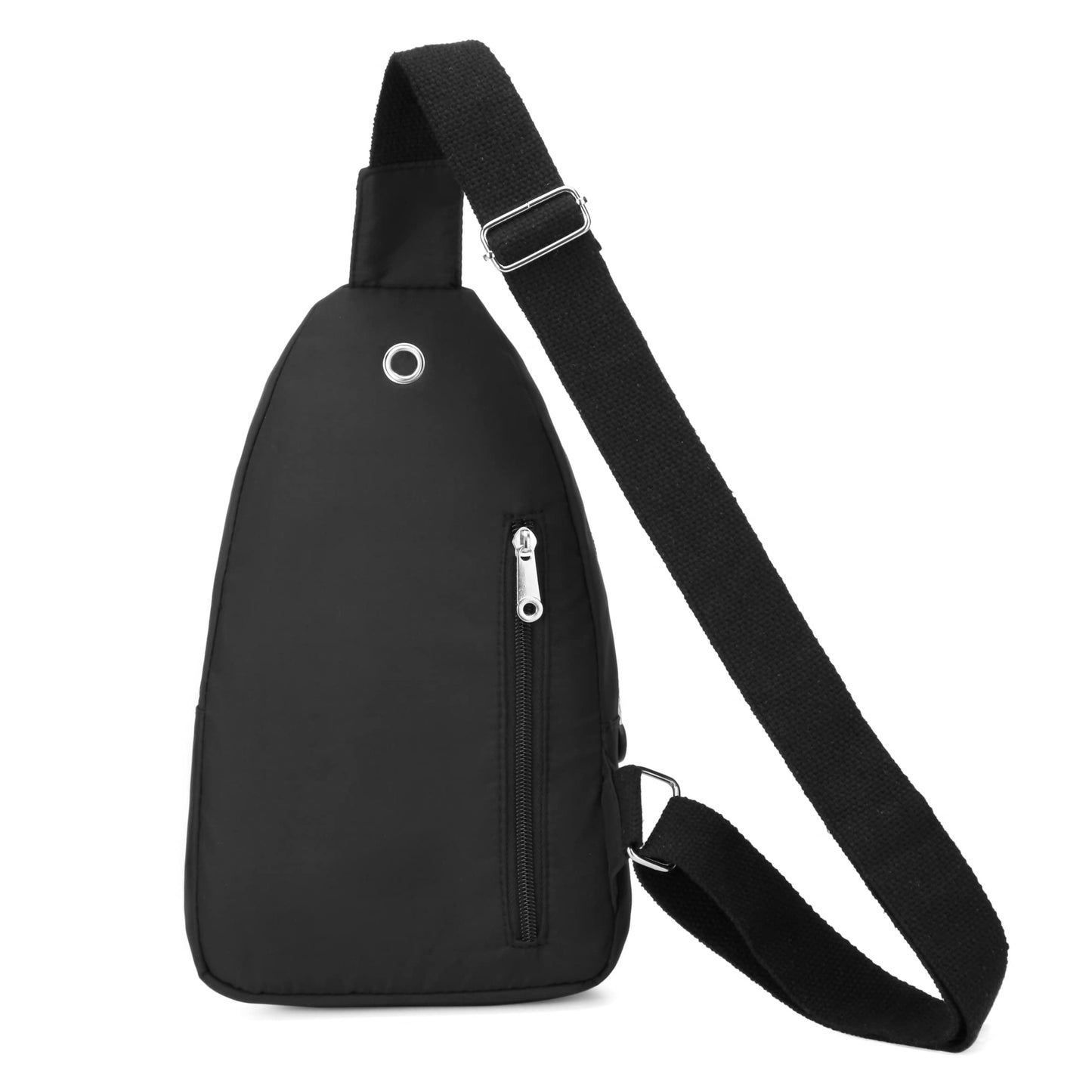 Sling Bag Crossbody Sling Backpack for Women, Small Chest Bag Daypack Fanny Pack Cross Body Bag for Outdoors Hiking Traveling - Black