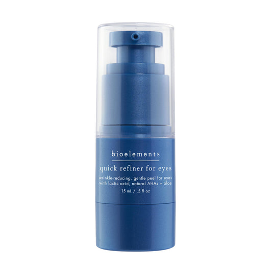 Bioelements. Quick Refiner for Eyes - 0.5 fl oz - Wrinkle-Reducing, Gentle AHA & Lactic Acid Peel for Eyes - All Skin Types - Vegan, Gluten Free - Never Tested on Animals