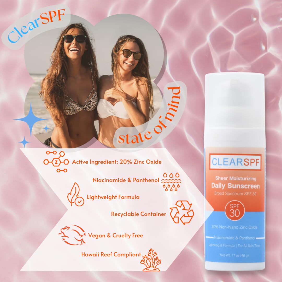 ClearSPF Daily Moisturizing Sunscreen (Sheer) - Exp 01/2025