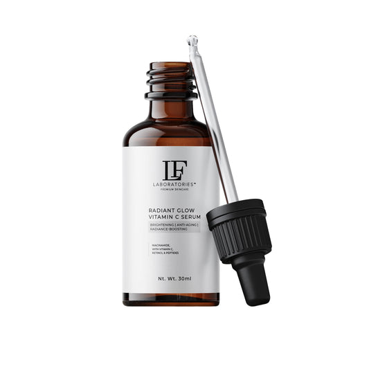 LF Laboratories Radiant Glow Vitamin C Serum with Retinol, Peptides, Niacinamide & Hyaluronic Acid – Brightening & Anti-Aging Face Serum for Dark Spots & Fine Lines – 1 fl oz / 30 ml