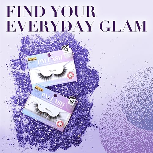 CATTITUDE 5D Cat Eye False Eyelashes - Wispy Faux Mink, Clear Band